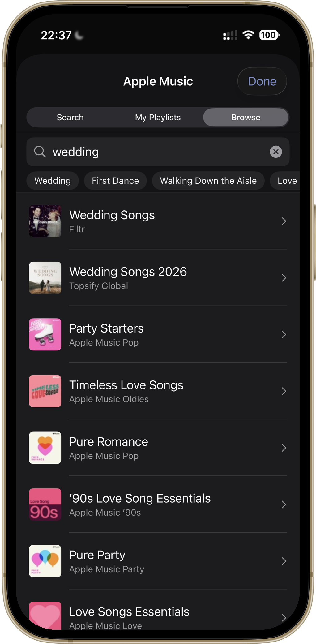 Add music from Apple Music or local files